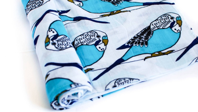 Birds of a Feather Swaddle Blanket