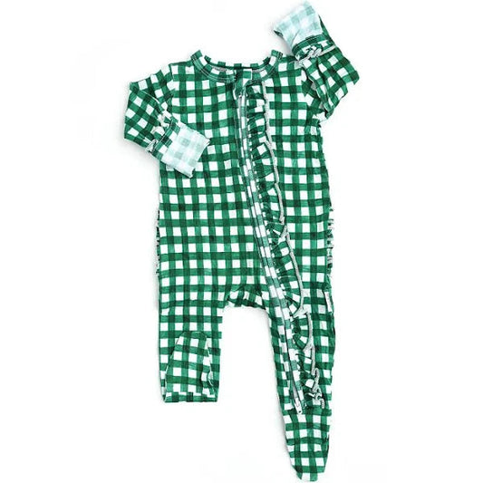 Green plaid pajamas