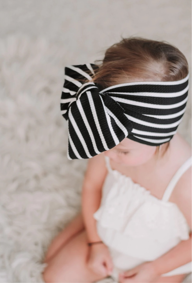 Black + White Headwrap